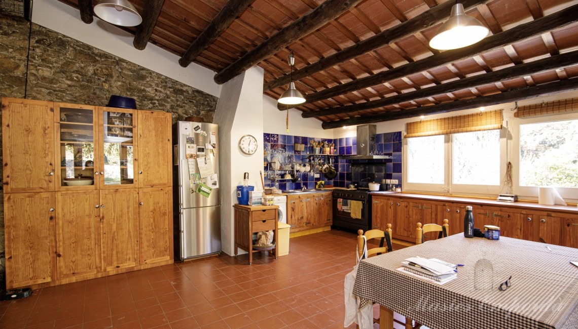 Kitchen-dining room of the farmhouse annexe 