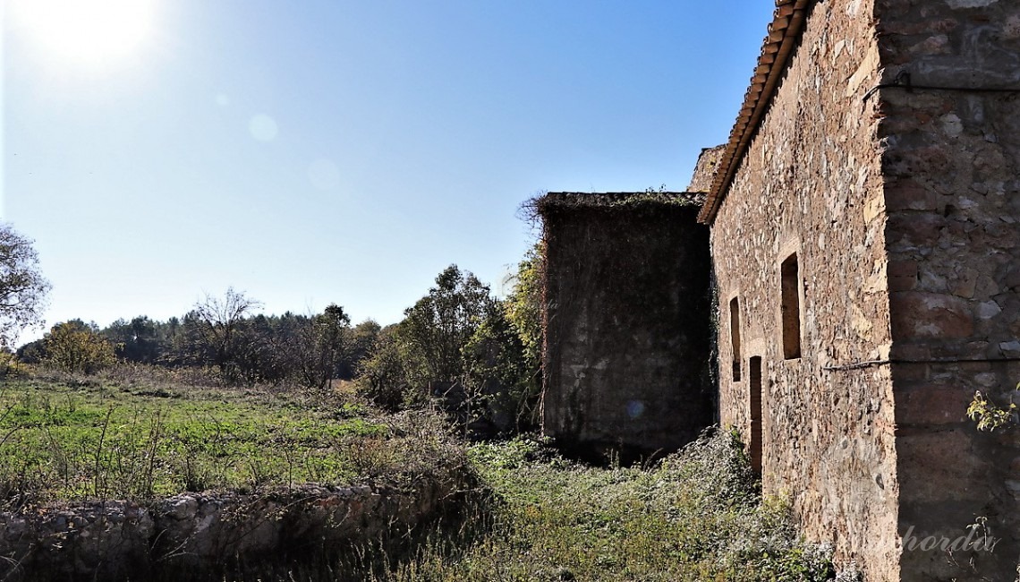 Side view of the farmhouse