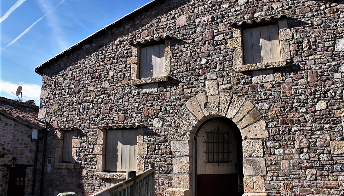 View of the facade of one of the houses