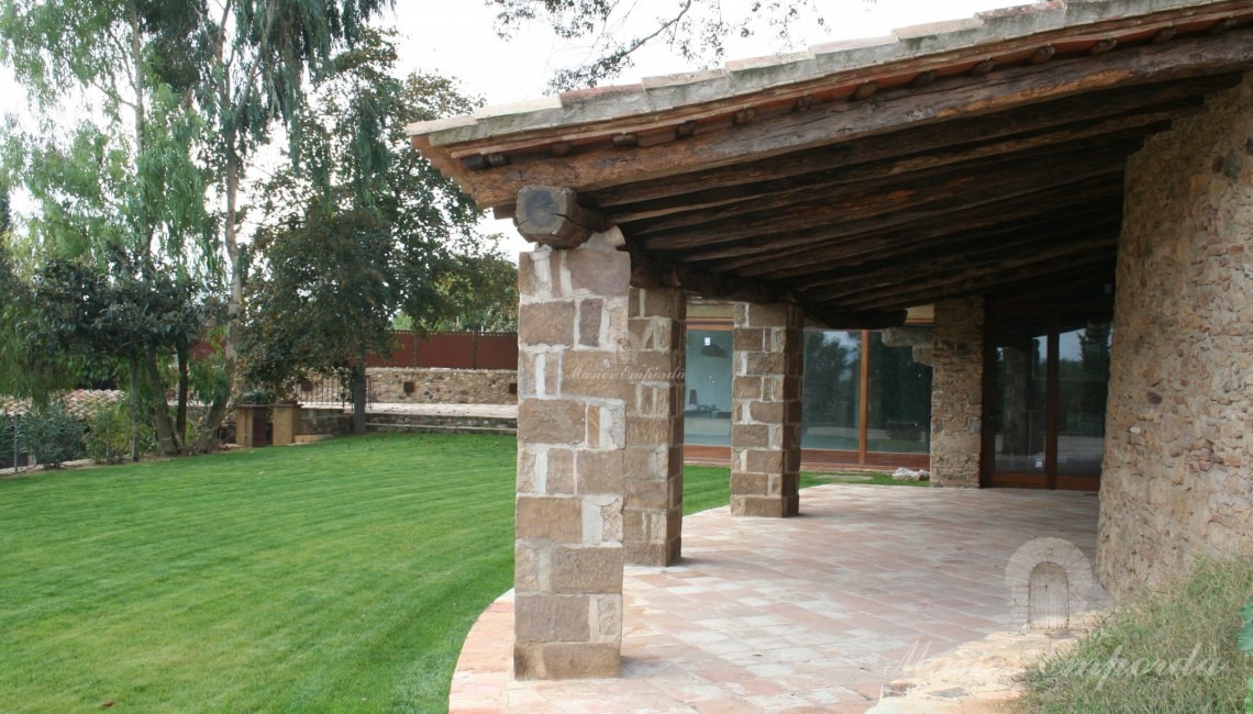 Entrance porch to the house