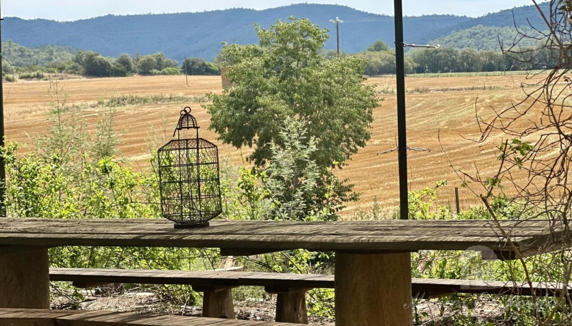 Vistas desde el porche exterior de la casa