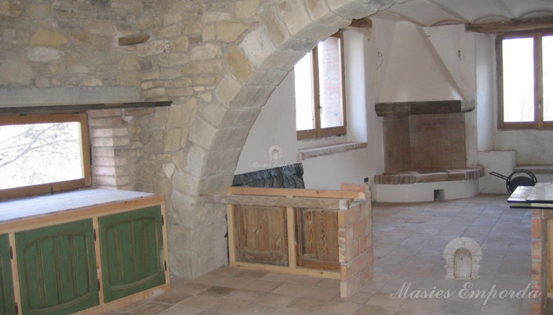 Living room and kitchen