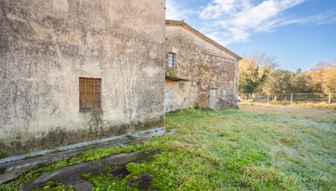 Vista de la masía