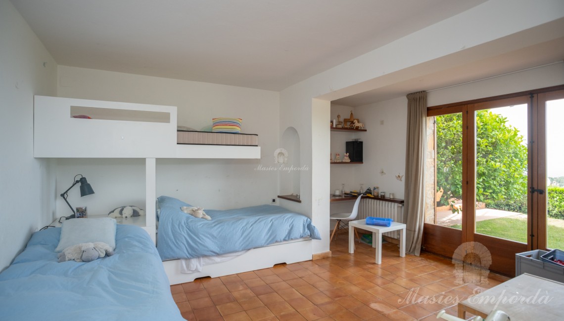 Bedroom of the ground floor apartment