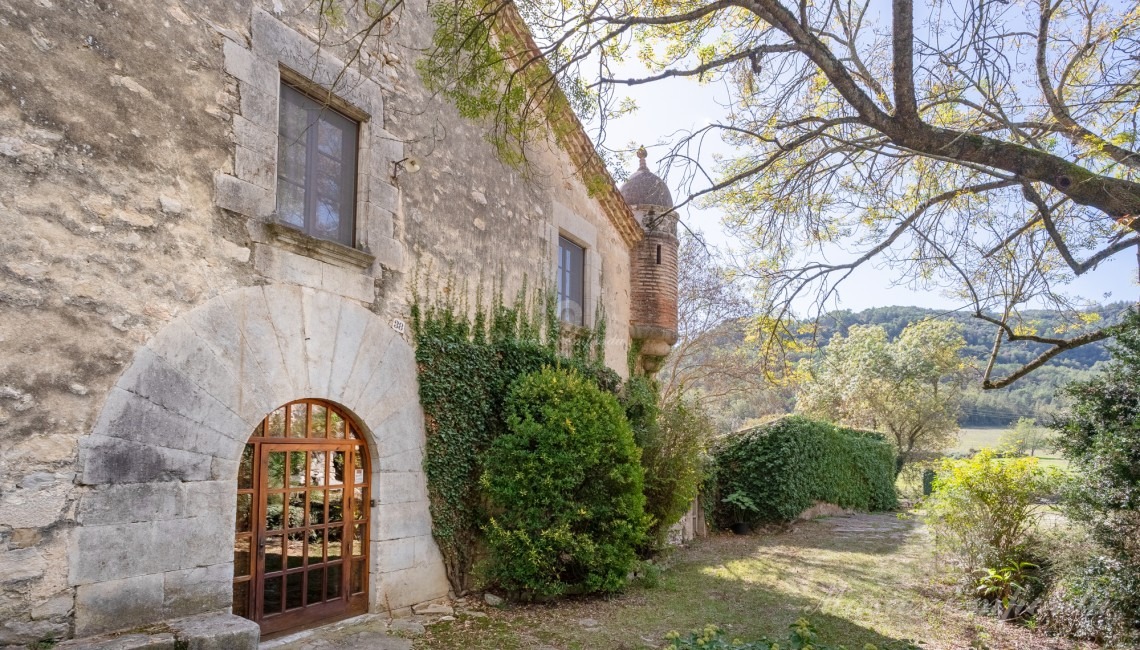 Main entrance to the farmhouse