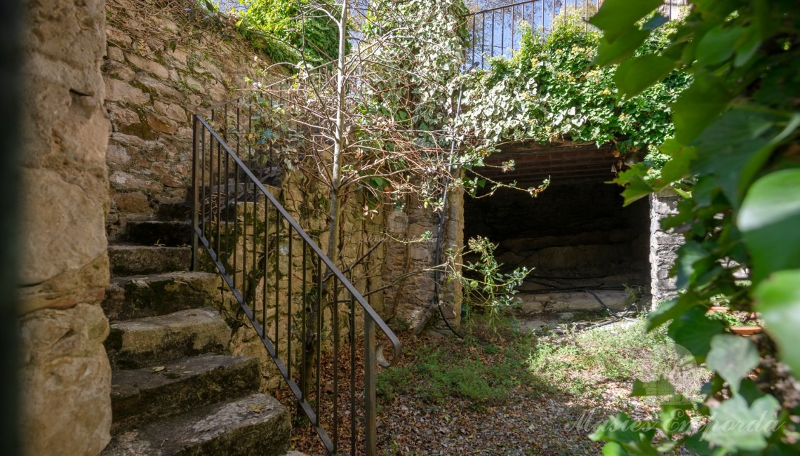 Stairs leading to the annexes of the farmhouse