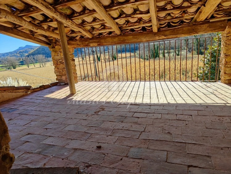 Terrace of the first floor of the farmhouse 