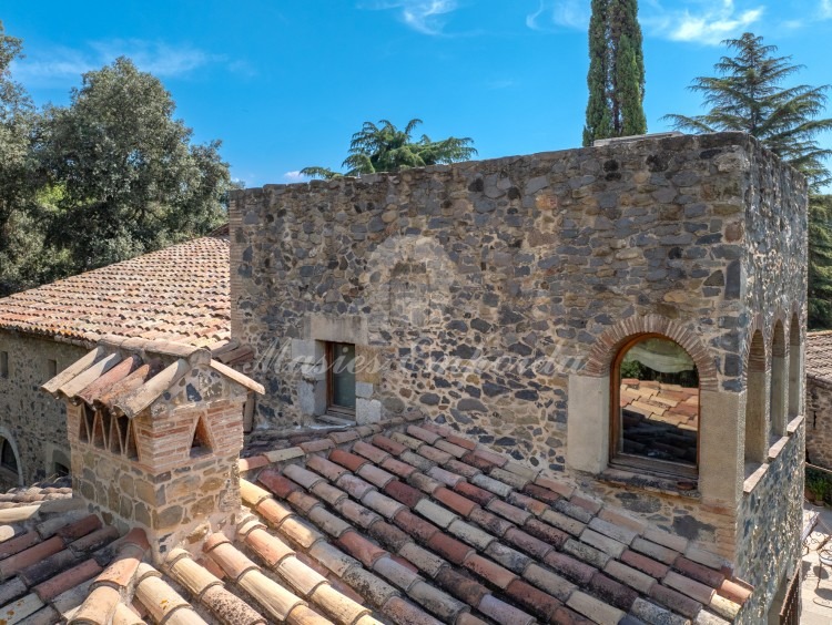 Details of the tower of the farmhouse 