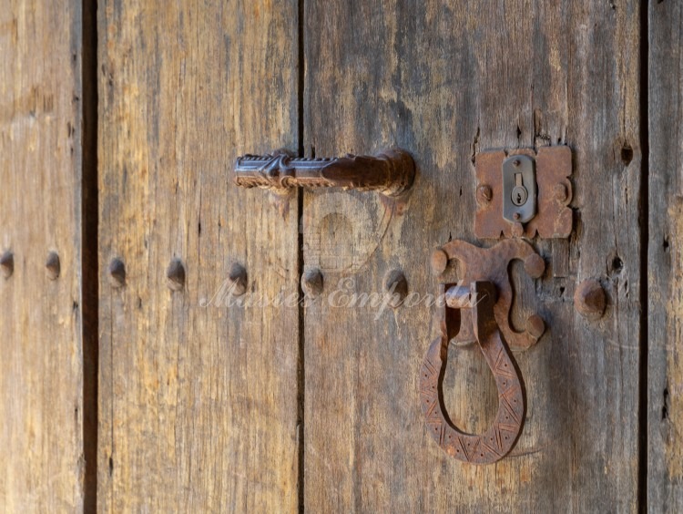 Details of the main entrance door