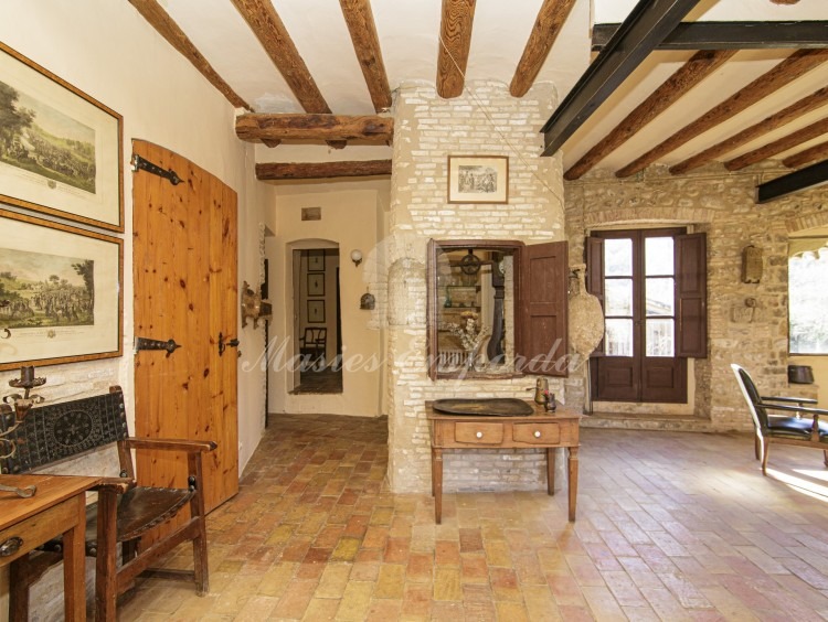 Living room with fireplace